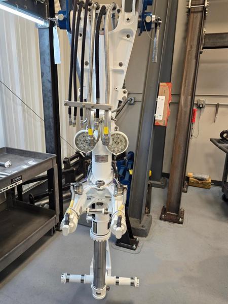 Landing gear hanging in clean Duncan Aviation Accessory shop
