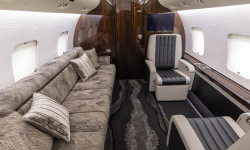 Newly refurbished Global with custom divan and chairs