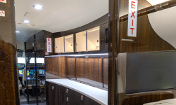 Interior of Global galley by Duncan Aviation