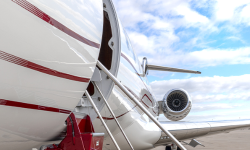 Airstairs on custom Global by Duncan Aviation